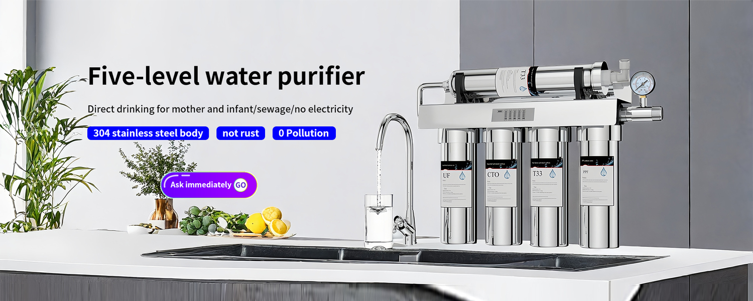 Ultrafiltration 5 Stage Water Filter Stainless Steel 900L/H for Tap Water