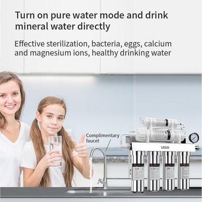 600GPD Reverse Osmosis Water Purifier 7 Stage TDS Monitoring for Drinking Water