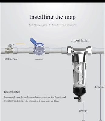 Household Tap Sediment Water Filter SS316 Filter Screen 4000L