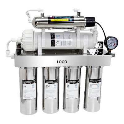 304 Stainless Steel UV Water Purifier 600G RO Reverse Osmosis Drinking System