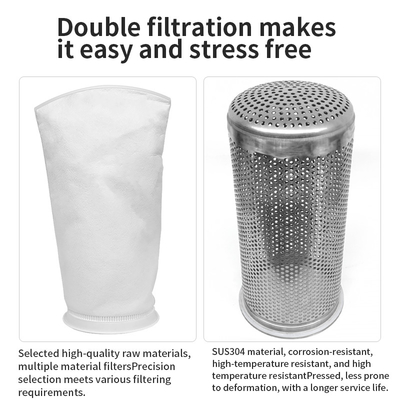 Industrial 304 Stainless Steel Water Filter Double Filtration Water Treatment System