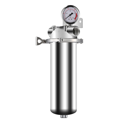 Food Grade 304 Stainless Steel Pre Filter 40 Microns 10Tons Whole House Water Treatment System
