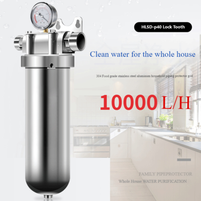 Food Grade Stainless Steel Water Filter 40μM Filtration for Whole House