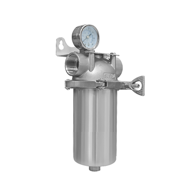 Large 316 Stainless Steel Water Filter Corrosion Resistant 40 Microns 5 Inches