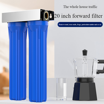 Household Kitchen Ultrafiltration Water Filter Two Stage 20 Inch Removes Sediment