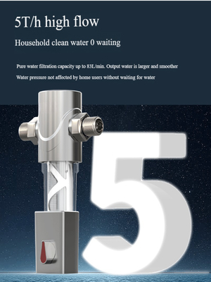 5 Tons Large Flow Whole House Sediment Filter Household Tap Water Filter System