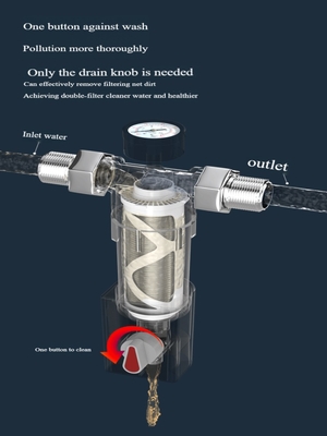 5 Tons Large Flow Whole House Sediment Filter Household Tap Water Filter System