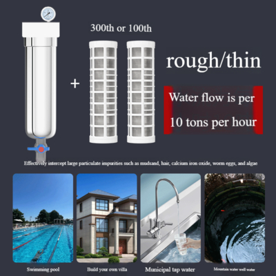 Drinking Water Stainless Steel Sediment Filter 40 Micron for Household