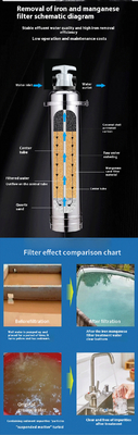Activated Carbon SS304 Manganese Water Filter Household Quartz Sand Filter 1000-3000L