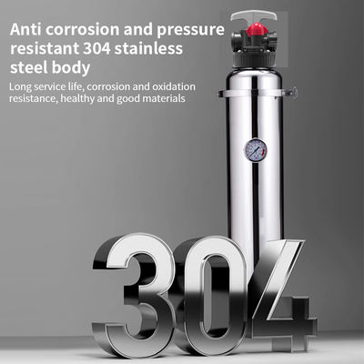 Manual Stainless Steel Water Filter Efficient Removal Iron Manganese Underground Well Water Home Filter