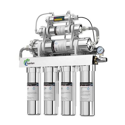 8 Stage Electric RO Water Purifier for Household Use Featuring Plastic Frame and Pressure Gauge