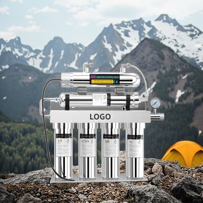 6 Stages UF Water Filtr+ UV Home Drinking Uv Kitchen Under Sink Sediment Stainless Steel House Tap Water Filtering Machine
