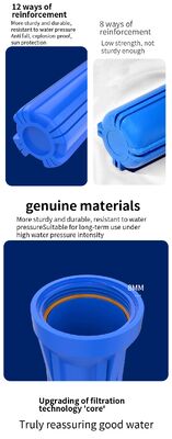 Ultrafiltration Water Purifiers 20 Inch Blue Bottle Whole House Drink Tap Water Filter Sediment Filter Systems