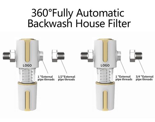 Whole House Auto Backwash Pre-filtration Stainless Steel Mesh Water Purifier Large Flow Descaling Tap Water Filter