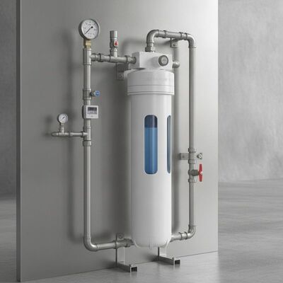 Tap Water Ultrafiltration Water Filter White Stainless Steel Housing Durable and Water Filtration System for Industrial
