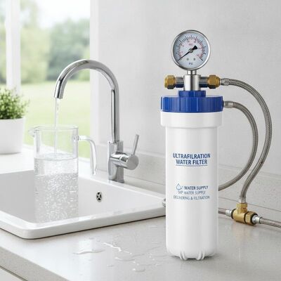 Pressure Gauge Ultrafiltration Water Filter Perfect for Tap Water Supply Source Water Tap Water Delivering and Filtration